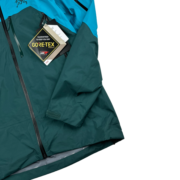 Arcteryx Rush Blue Colour Block Gore Tex Pro Waterproof Shell Jacket - Medium