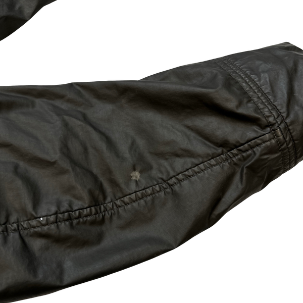 Stone Island 30th Anni Brown Mussola Gommata Double Breasted Jacket - Small