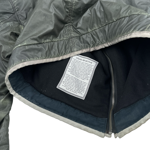 Stone Island 2010 Green Liquid Reflective Jacket - Medium