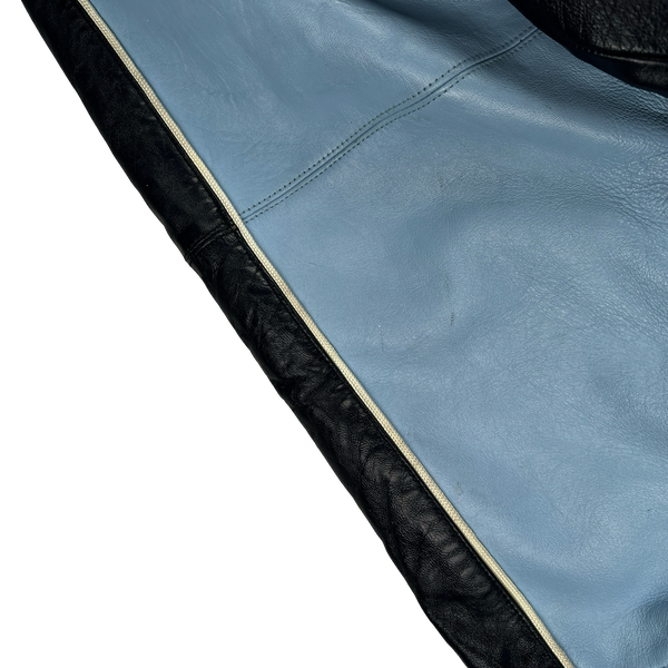 Avirex Classic Leather Spell out Bomber Jacket - XXL