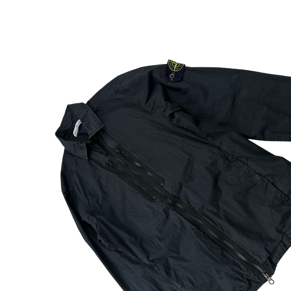 Stone Island 2017 Black Paracadute Overshirt - Small