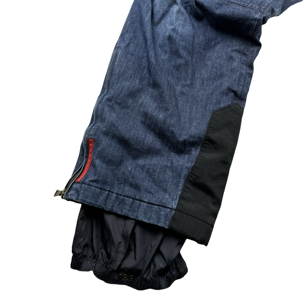 Prada Denim Archive Baggy Fit Ski Trousers - 34"