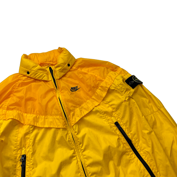 Stone Island x Nike Yellow Hyperlight Membrana Windrunner Jacket - Small