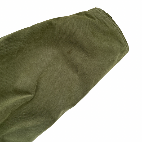 Barbour Olive Green Cotton Flannel Lined Boxy Fit Jacket - XL