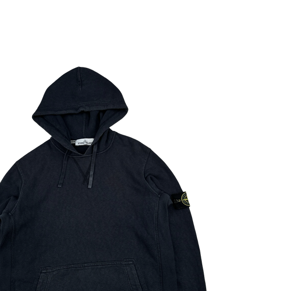Stone Island 2017 Black Cotton Hoodie - Medium