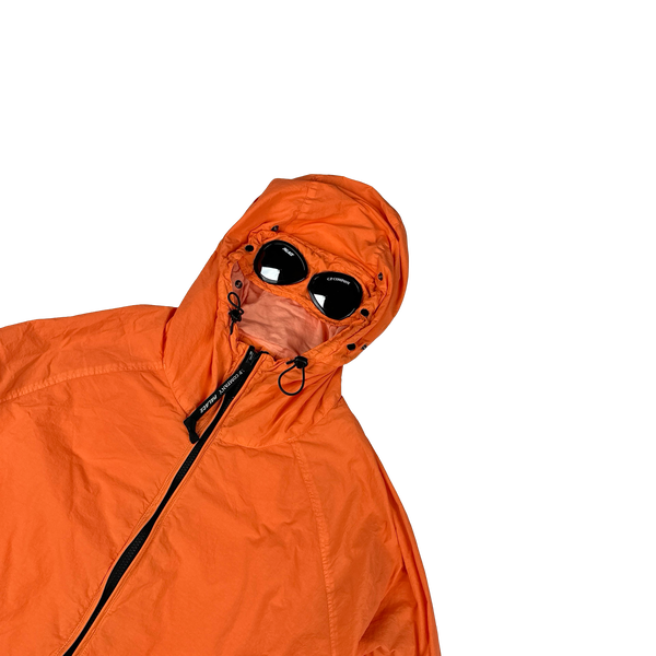 CP Company x Palace Neon Orange Nylon La Mille Goggle Jacket - XL