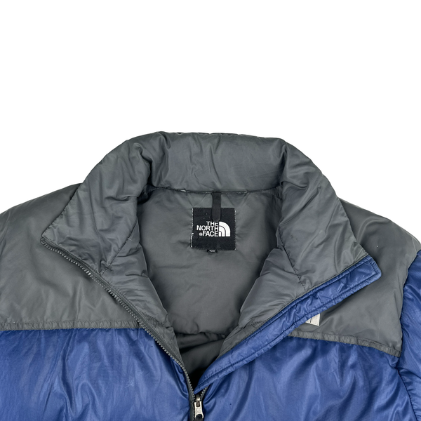 North Face 700 Down Filled Blue & Grey Summit Series Puffer Jacket - Large