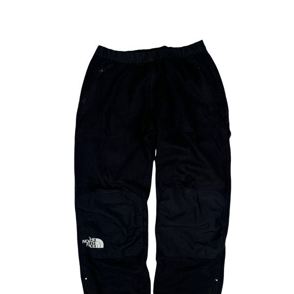 North Face X Supreme SS16 Black Heavyweight Soft Fleeced Lined Joggers - Large