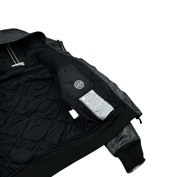 Stone Island 2010 Black Waxed Ice 2 Jacket - Small