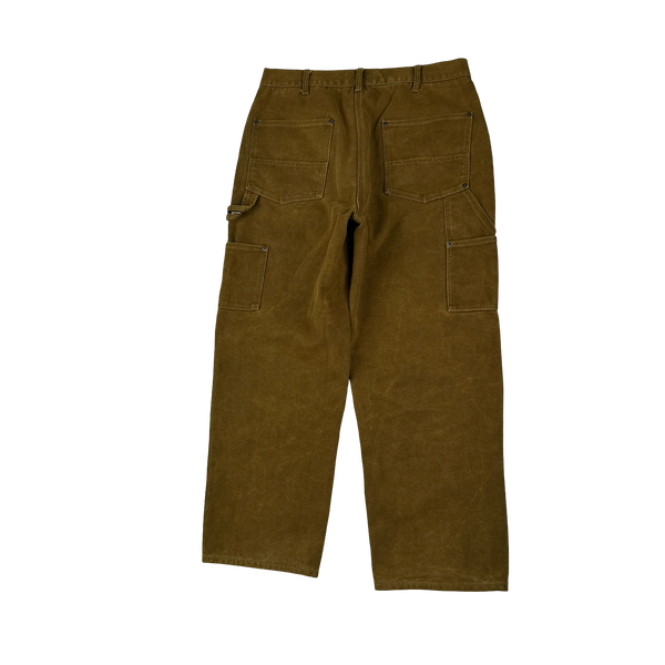 Supreme Sepia Brown Double Knee Carpenter Cargo Trousers - 32