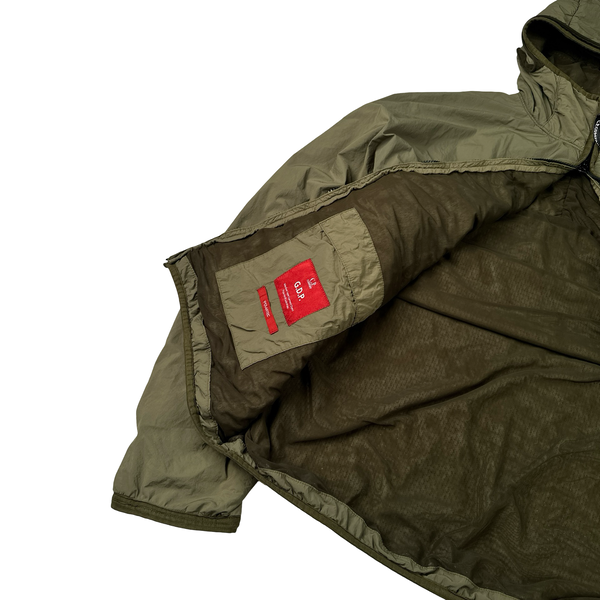 CP Company Green GDP Hooded Polartec Goggle Jacket - Large
