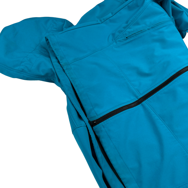 CP Company Blue Soft Shell Goggle Jacket - 3XL