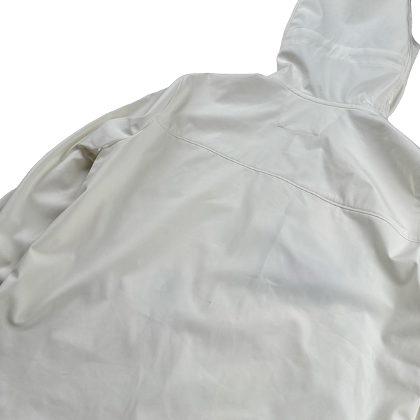 CP Company White Goggle Soft Shell Jacket - Large