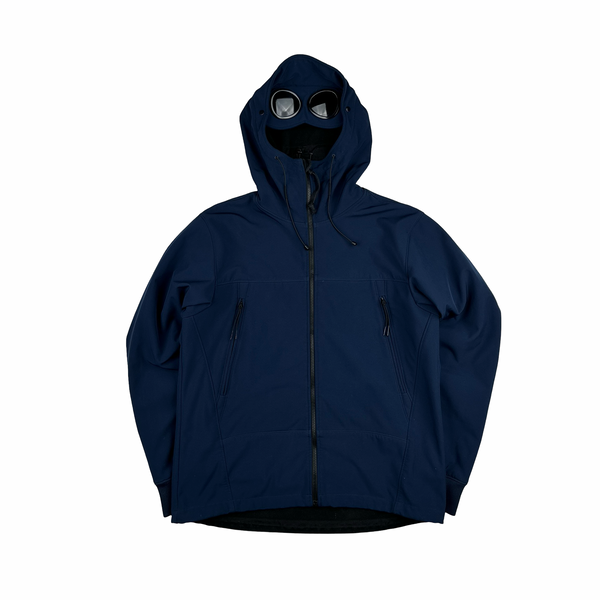CP Company Blue Fleece Lined Google Soft Shell - XXL