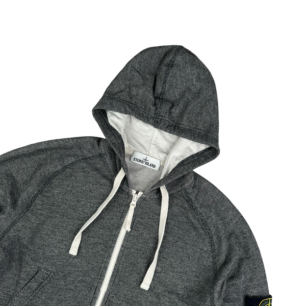 Stone Island 2016 Grey Waffle Knit Hoodie - Medium
