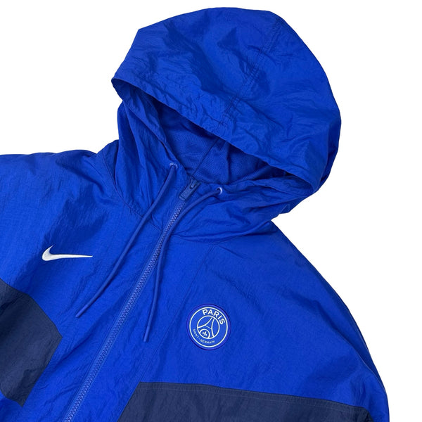 Nike Blue PSG Lightweight Hooded Zipped Jacket - Small