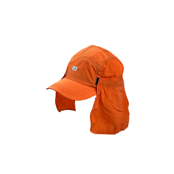 CP Company Orange Neck Flap Neck Chrome R Cap