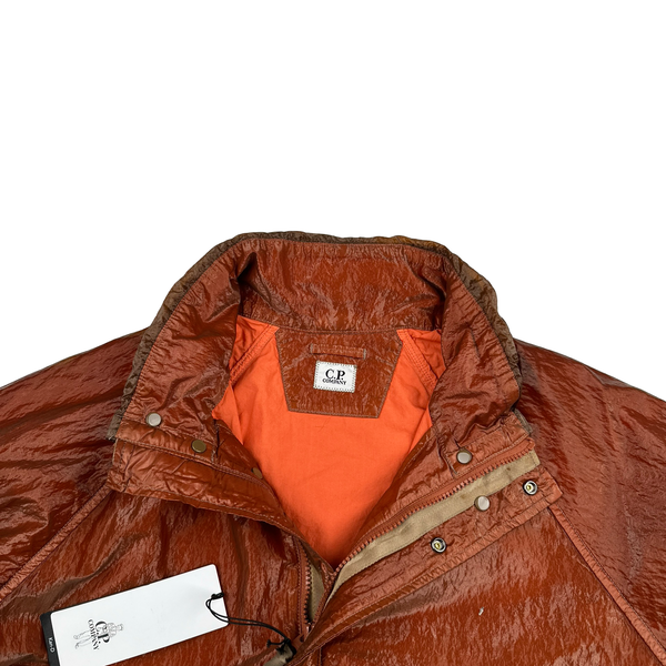 CP Company Red Garment Dyed Nylon Kan D Shell Jacket - Small
