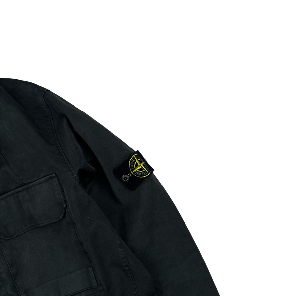 Stone Island 2005 Vintage Black Cotton Jacket - Medium