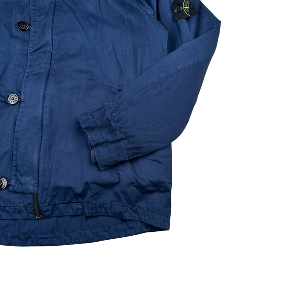 Stone Island 2005 Blue Raso Gommato Dutch Rope Liner Jacket - XL
