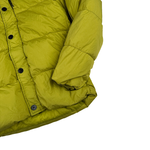 Stone Island Olive Crinkle Reps Down Puffer Jacket - XL