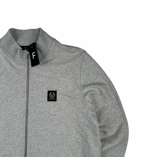 Belstaff Grey Zipped Cotton Jumper - XXL