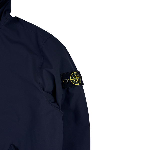 Stone Island 2023 Navy Soft Shell R eDye Technology Primaloft Lined Jacket - XL