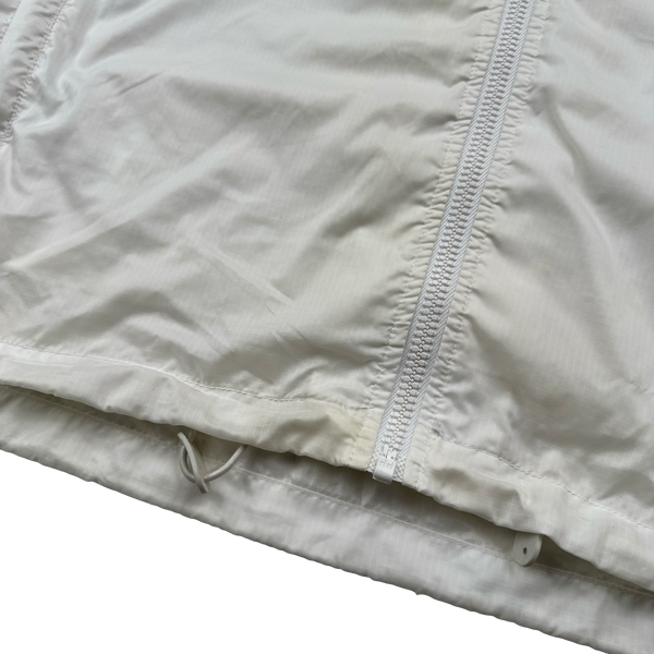 Prada White Nylon Ripstop Lightweight Jacket - XL