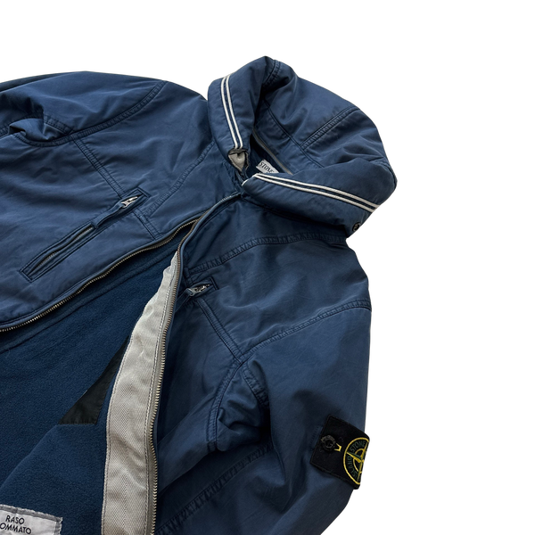 Stone Island Blue 2010 Raso Gommato Jacket - Medium
