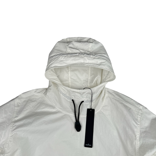 Stone Island 2022 White Oversized Supima Cotton Smock - XL - XXL