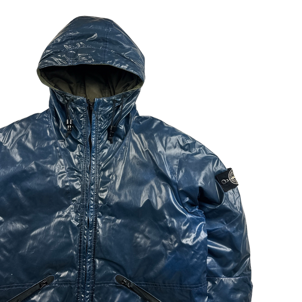 Stone Island 2009 Blue Colour Changing Ice Jacket - XL