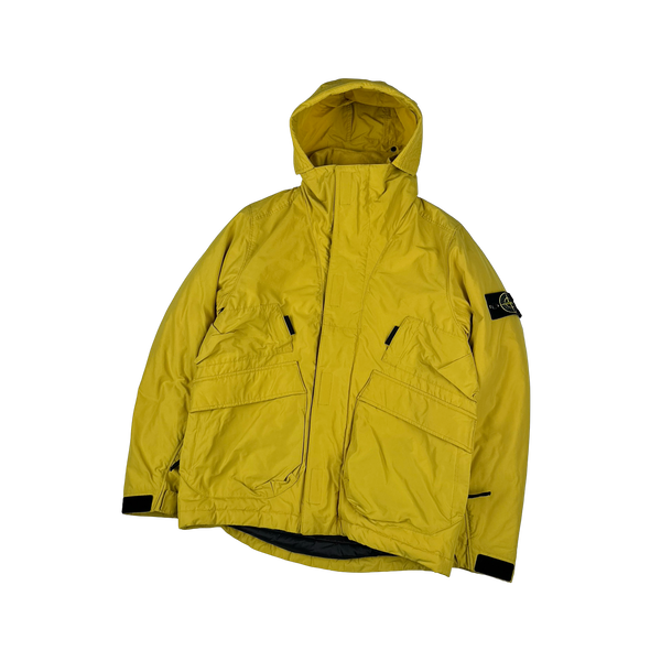 Stone Island 2018 Yellow Micro Reps Primaloft Lined Jacket - Small