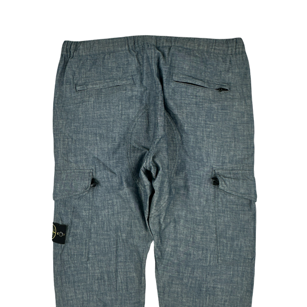 Stone Island 2018 Indigo Cotton RE Fit Cargos - 34"