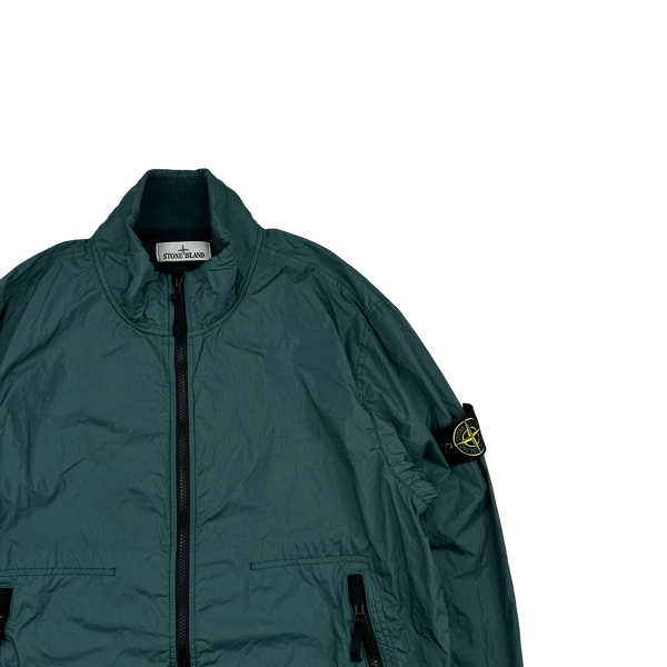 Stone Island 2023 Sea Green Garment Dyed Crinkle Reps Jacket - XL