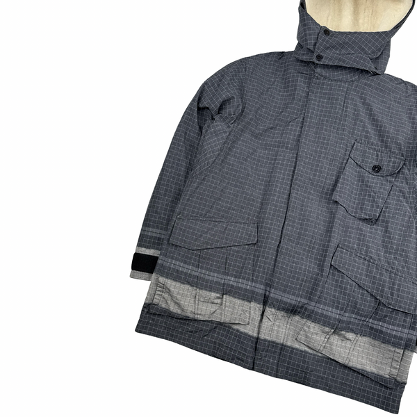 Stone Island Reflective Ripstop Chine Parka Jacket - Large