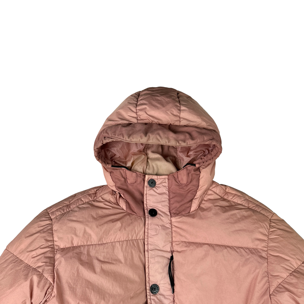 Stone Island 2016 Pink Crinkle Reps Down Puffer Jacket - 3XL