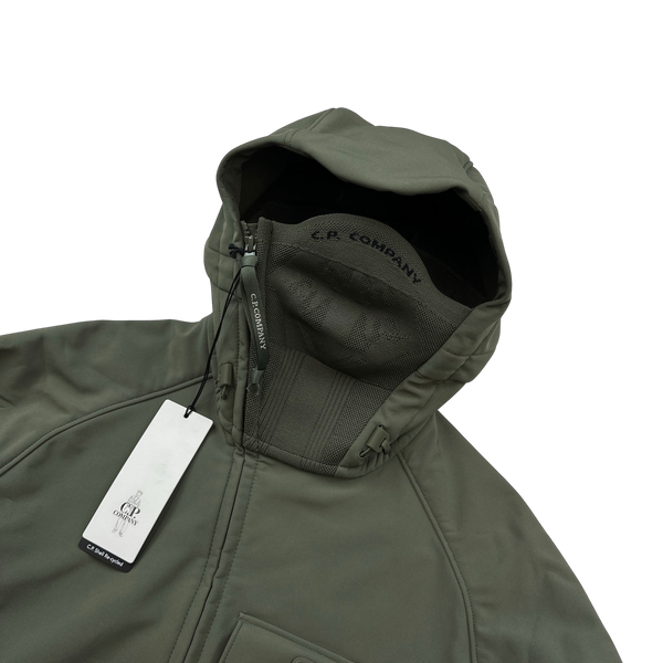 CP Company Khaki Face Mask Soft Shell Jacket  - XS
