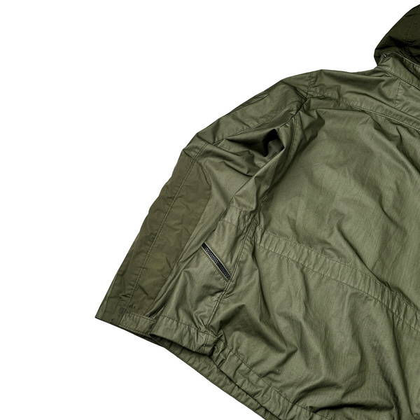 CP Company Dyed Bi Mesh Green Jacket -  Medium
