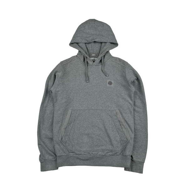 Stone Island 2015 Grey Spellout Patch Hoodie Tracksuit - Medium