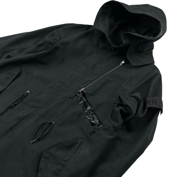 Stone Island 2012 Diagonal-R Wool Shadow Project Long Jacket - Medium