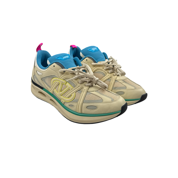 Valentino Easyjog Beige Trainers - UK 9.5