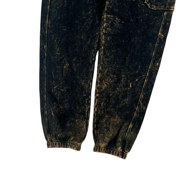 Stone Island Camo OVD Black Cotton Joggers - Large