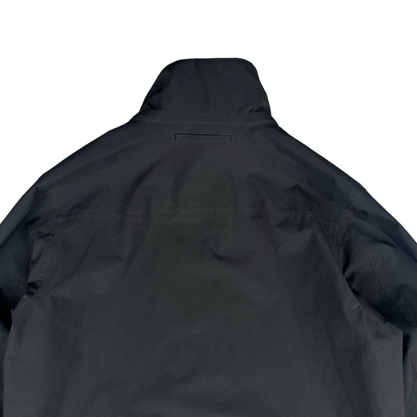 Prada Black Red Tab Long Goretex Zipped Jacket - XL