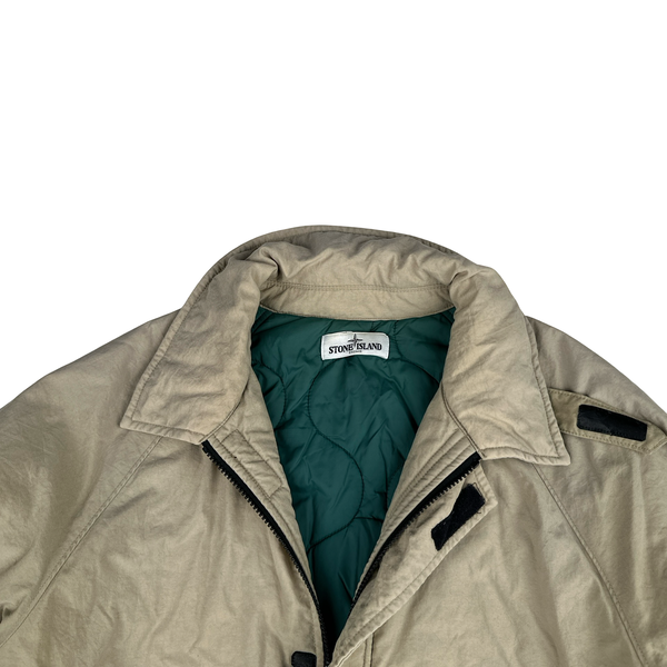 Stone Island 2012 30th Anniversary Reps Nylon Down Quilted Collared Jacket - XXL