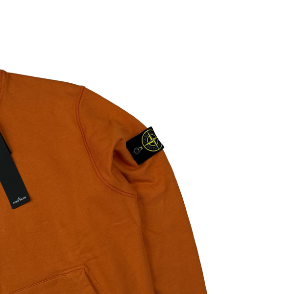 Stone Island 2023 Orange Cotton Zipped Track Jacket - Medium