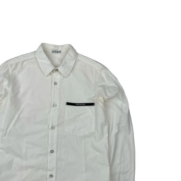 Stone Island 2009 White Cotton Shirt - Small