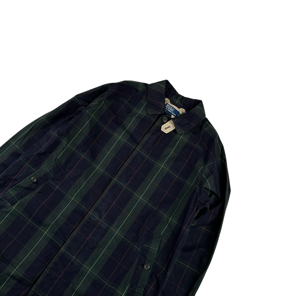 Ralph Lauren Plaid Cotton Long Jacket - Medium