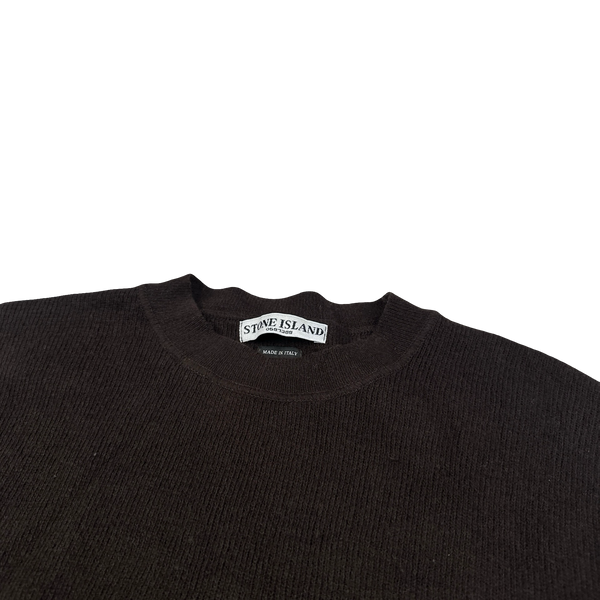 Stone Island 2005 Brown Wool Blend Jumper - Large