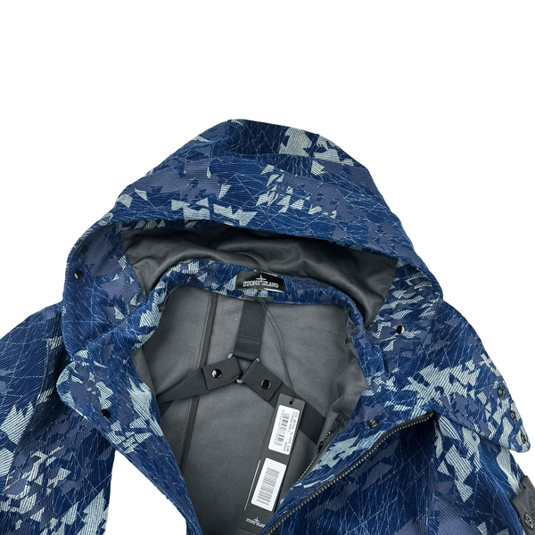 Stone Island Shadow Project Corrosion Print Corduroy Hooded Jacket - Large