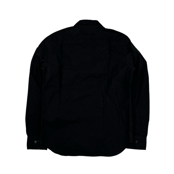 CP Company Black Zipped Lens Viewer Overshirt - Medium